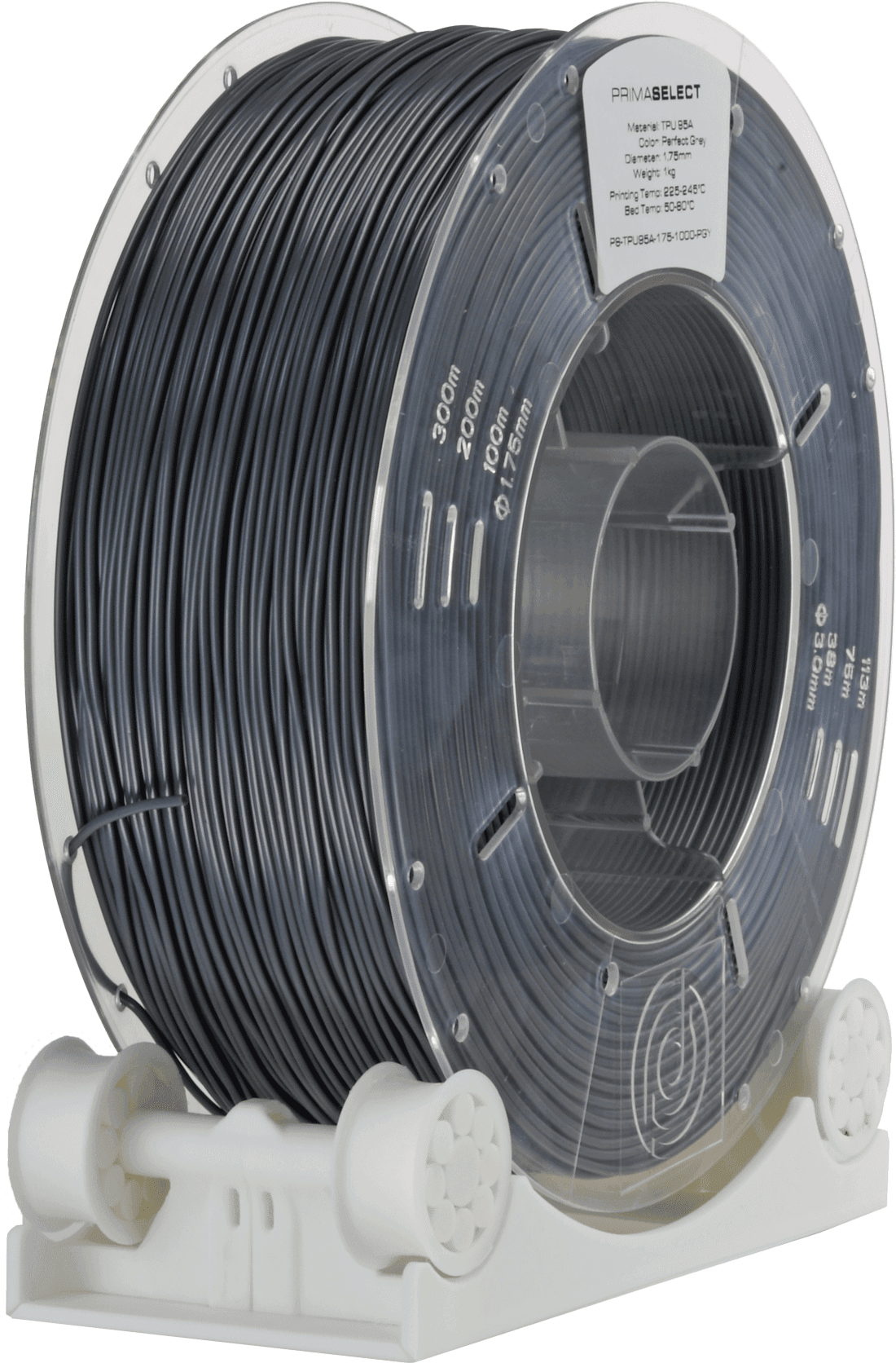 Filament PrimaCreator PrimaSelect TPU 95 A – 1,75 mm, 1 kg (PS-TPU95A-175-1000-GY) — miniatură