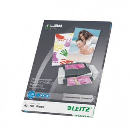 Folie Leitz UDT pentru laminare la cald, A3, 100 mic., 100buc/set, "74870000" — miniatură