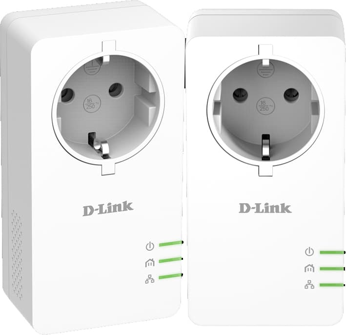 KIT ADAPTOR POWERLINE D-LINK tehnologie AV2, AV1000, pana la 1000Mbps, 1 port Gigabit, priza AC, 2 buc., "DHP-P601AV"