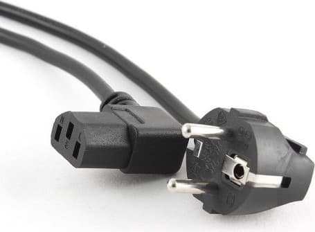 CABLU alimentare GEMBIRD 1.8m, intrare Shucko, iesire C13 (conector 90 grade), 10A, certificare VDE, bulk, black, "PC-186A-VDE"