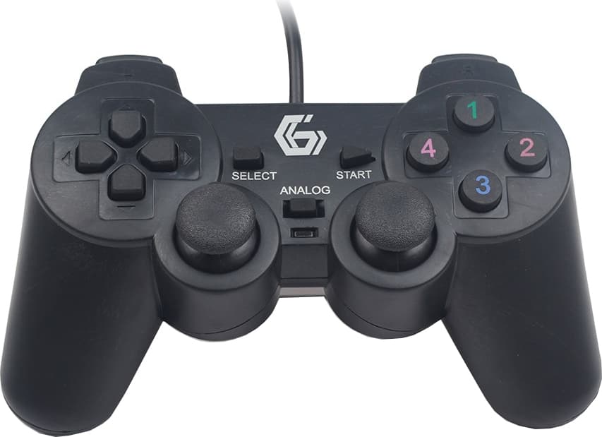 GAMEPAD cu fir GEMBIRD, PC, USB, negru, "JPD-UDV-01"