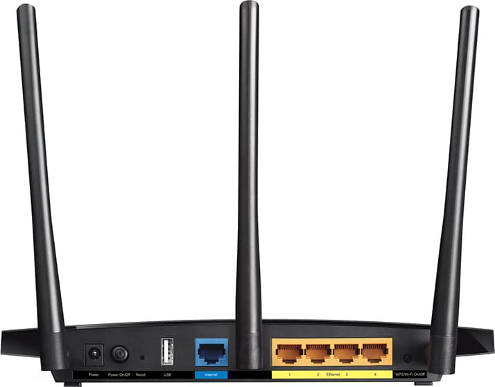 ROUTER TP-LINK wireless 1200Mbps, 4 porturi Gigabit, 3 antene externe, Dual Band AC1200 "Archer C1200" — miniatură