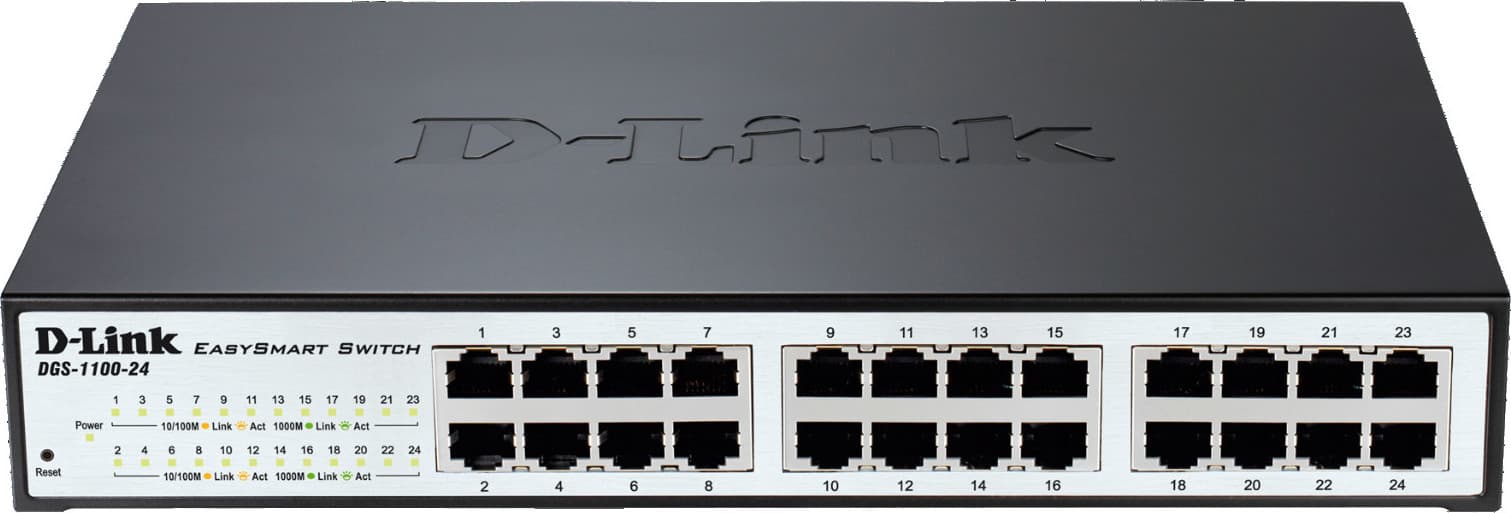SWITCH D-LINK SMART 16 porturi Gigabit carcasa metalica, rackabil, "DGS-1100-16"