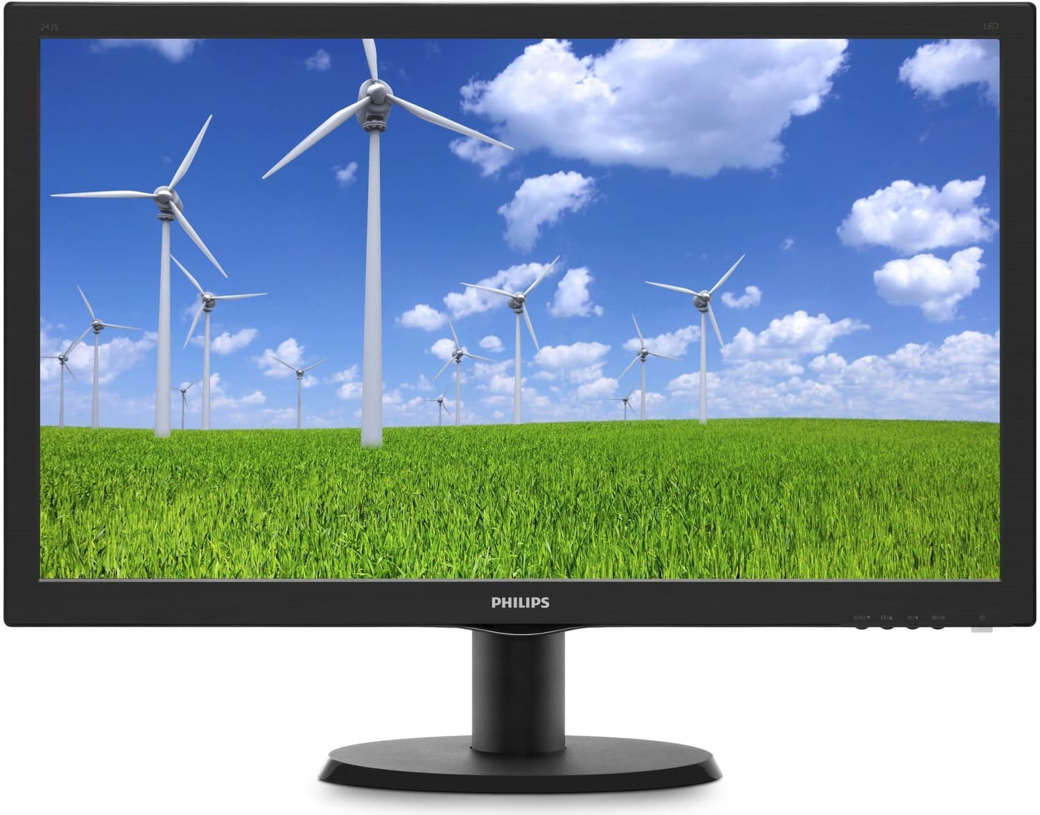 MONITOR PHILIPS 23.6", home, office, TN, Full HD (1920 x 1080), Wide, 250 cd/mp, 5 ms, VGA, DVI, "243S5LSB5/00"