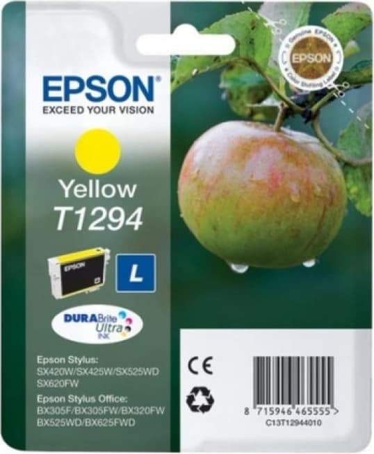 Cartus Cerneala Original Epson Yellow, T1294, pentru SX425W, "C13T12944011"(RAPO)