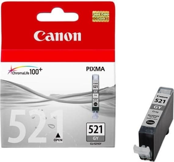 Cartus Cerneala Original Canon Grey, CLI-521G, pentru iP3600|iP4600|MP540|MP620, "BS2937B001AA"