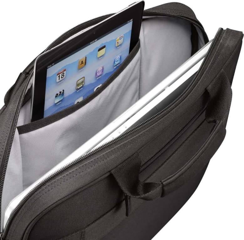 GEANTA CASE LOGIC, pt. notebook de max. 17 inch, 1 compartiment, buzunar frontal | buzunar dorsal, waterproof, poliester, negru, 3201434 "DLC-117 BLACK" — miniatură