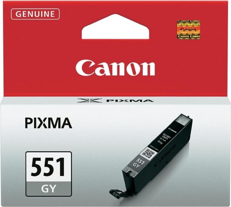 Cartus Cerneala Original Canon Grey, CLI-551Gr, pentru Pixma IP-7250|8750|IX-6850|MG-5450|5550|5650|6350|6450|6650|7150|7550|MX-725|925, 7ml, "BS6512B001AA"