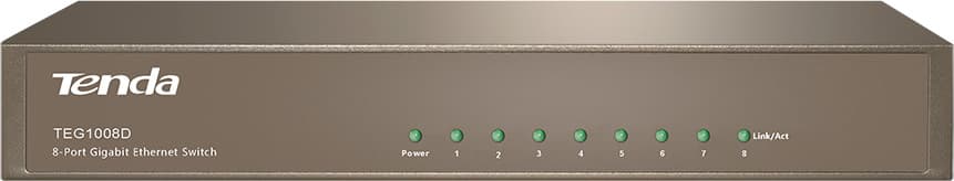 SWITCH TENDA, porturi Gigabit x 8, unmanaged, carcasa metalica, "TEG1008D"
