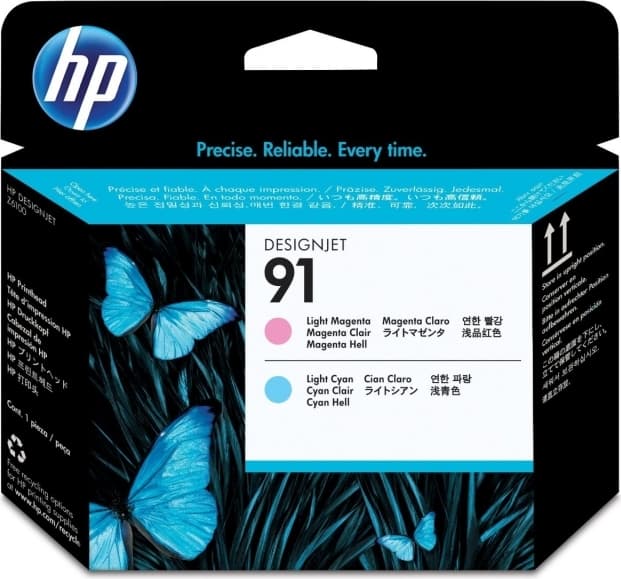 Cap Printare Original HP Light Magenta/Light Cyan, nr.91, pentru DesignJet Z6100, "C9462A"