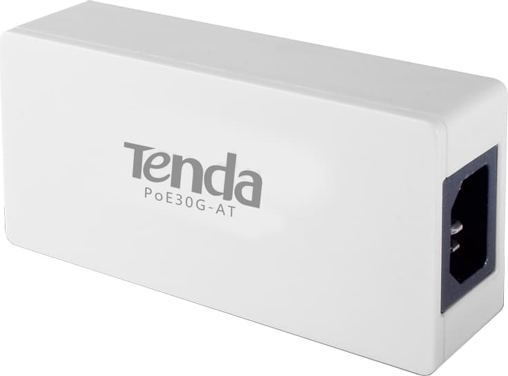 INJECTOR PoE Tenda 2 porturi Gigabit, compatibil IEEE 802.3af/at 30W maxim 100M, carcasa plastic, "POE30G-AT" — miniatură