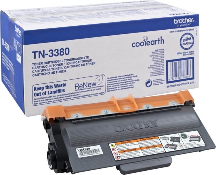 Toner Original Brother Black, TN3380, pentru HL-6180|5440|5470|DCP-8250|8110|MFC-8950|8510|8520, 8K,"TN3380"