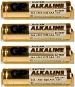 BATERIE GP BATTERIES AAA (R3), 1.5V alcalina, 4 buc., "GP24A-BL4" (include TV 0.32lei) — miniatură