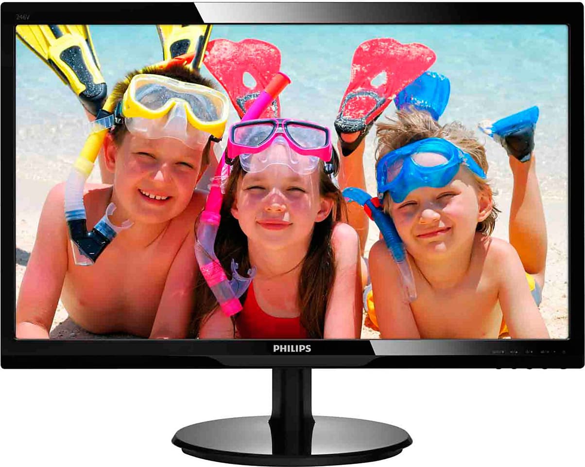 MONITOR PHILIPS 24", home, office, TN, Full HD (1920 x 1080), Wide, 250 cd/mp, 1 ms, VGA, HDMI, "246V5LHAB/00"