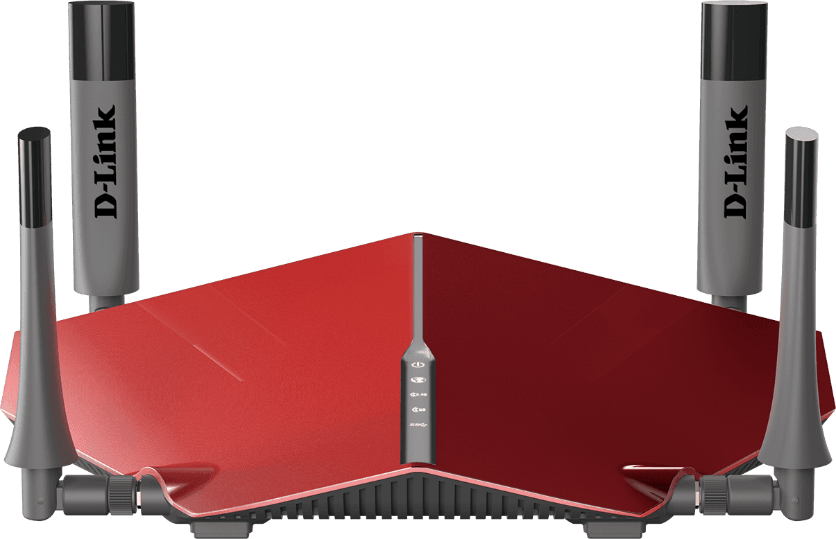 ROUTER D-LINK wireless 3150Mbps, 4 porturi Gigabit, 4 antene externe, Dual Band AC3200 (1300/600Mbps), 1xUSB3.0, 1xUSB2.0, glossy red "DIR-885L"