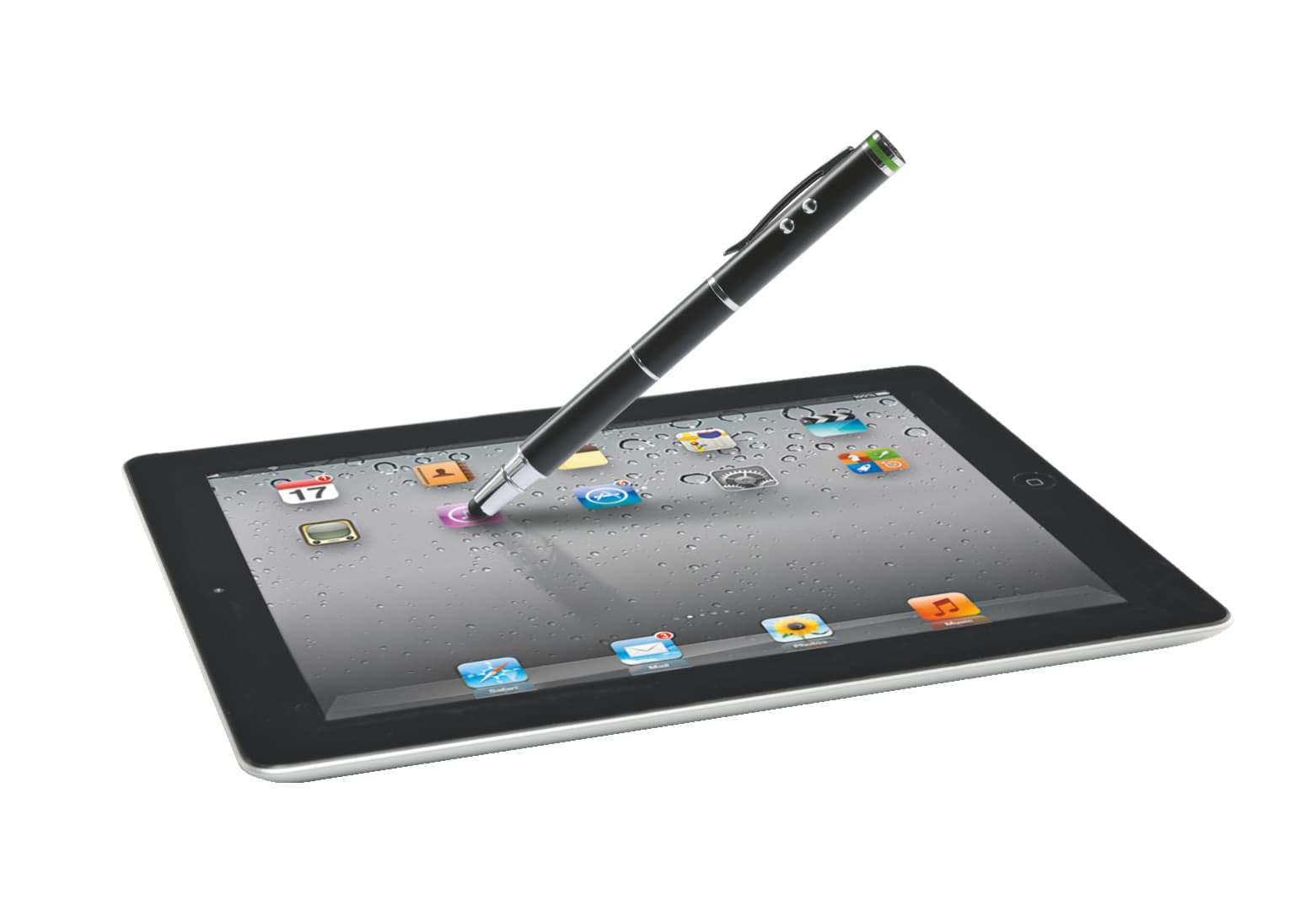 PRESENTER Leitz Stylus 4 in 1, wireless, laser pt. touchscreen, baterii AAAA x3, negru, "64140095" — miniatură