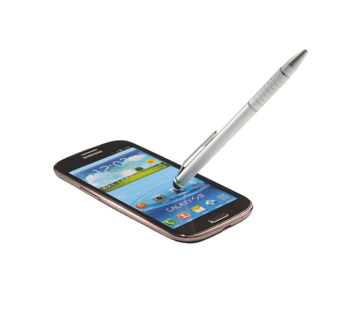 PRESENTER Leitz Stylus 2 in 1, wireless, laser pt. touchscreen, argintiu, "64150084" — miniatură