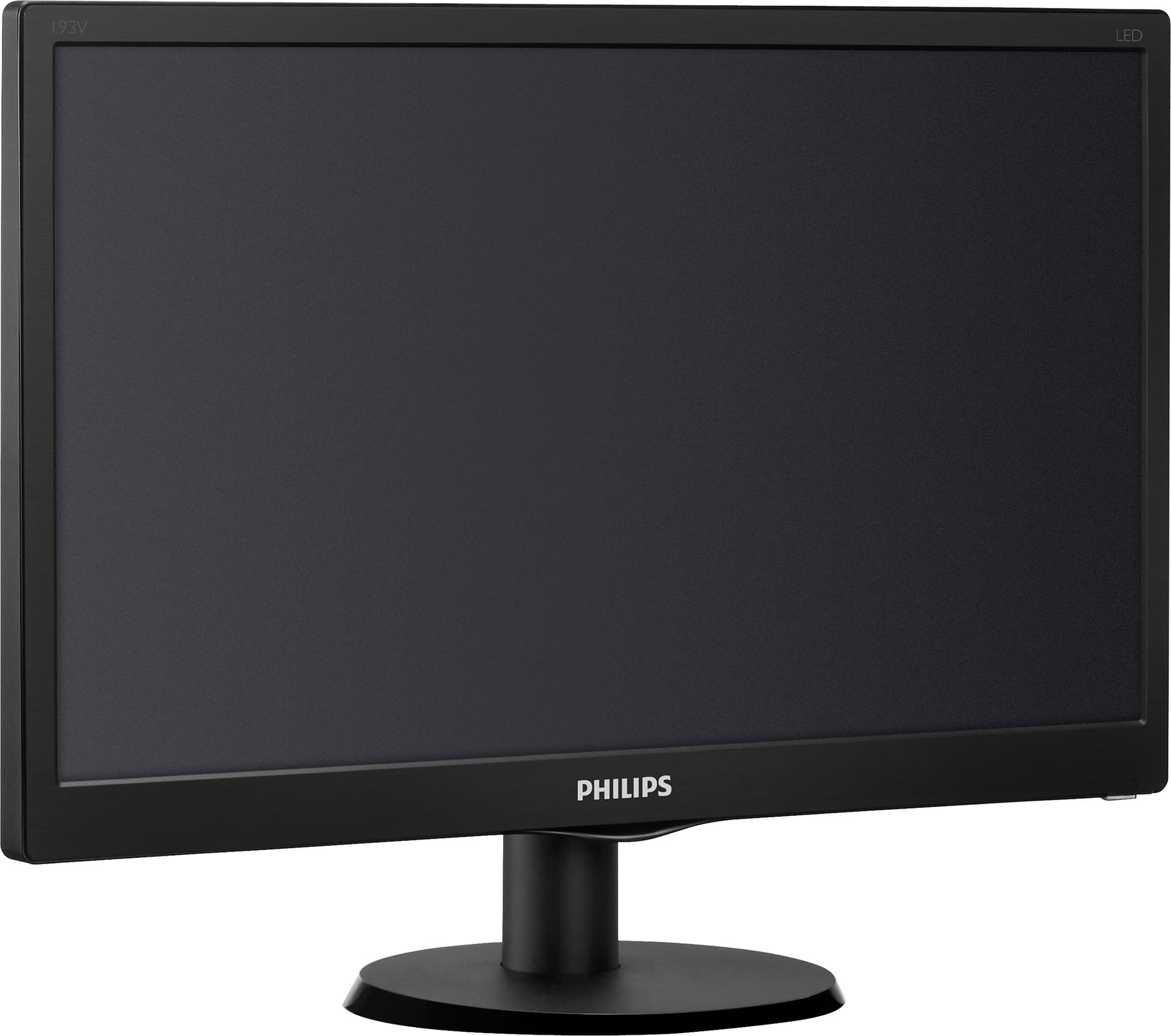 MONITOR PHILIPS 18.5", home, office, TN, HD (FWXGA) (1366 x 768), Wide, 200 cd/mp, 5 ms, VGA, "193V5LSB2/10" — miniatură