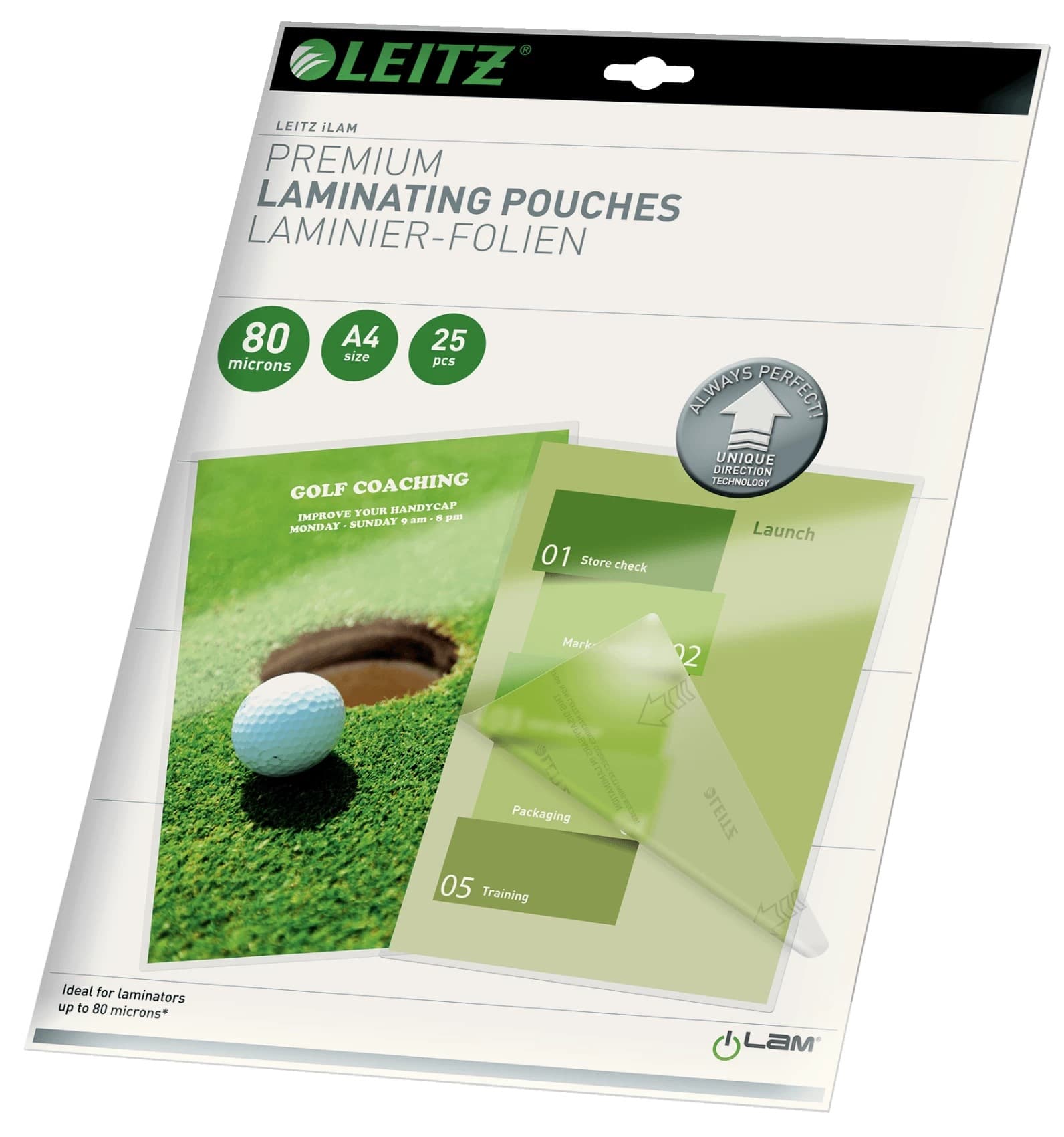 Folie Leitz UDT pentru laminare la cald, A4, 80 mic., 25buc/set, "74790000"