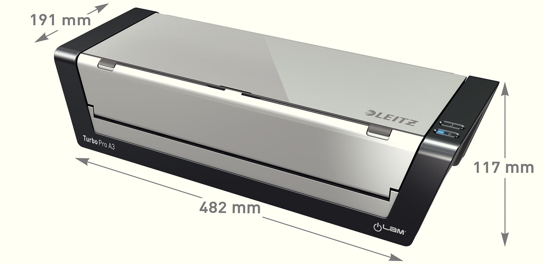 Laminator Leitz iLAM A3 Touch Turbo Pro "75190000" — miniatură