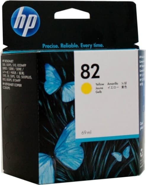 Cartus Cerneala Original HP Yellow, nr.82, pentru DesignJet 500|800, "C4913A"