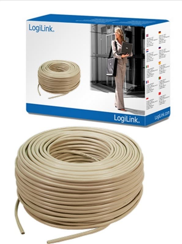 ROLA CABLU UTP LOGILINK, Cat5e, 305m, Cupru-Aluminiu, Solid, AWG24, "CPV0020" — miniatură