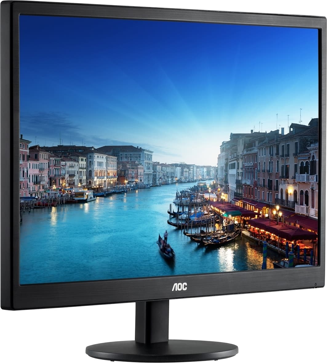 MONITOR AOC 19.5", home, office, TN, HD+ (1600 x 900), Wide, 200 cd/mp, 5 ms, VGA, "E2070SWN" — miniatură