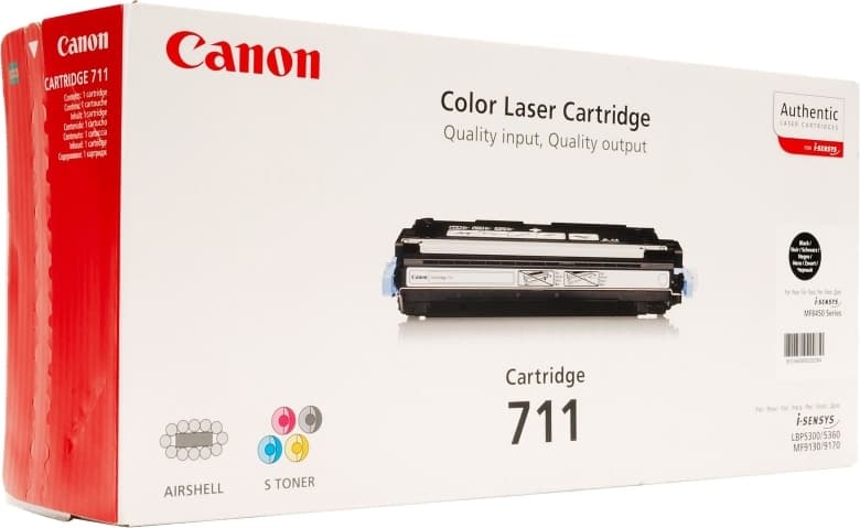 Toner Original Canon Black, CRG-711B, pentru LBP-5300|LBP-5360|MF-9130|MF-9170|MF-9220|MF-9280, 12K, "CR1660B002AA"