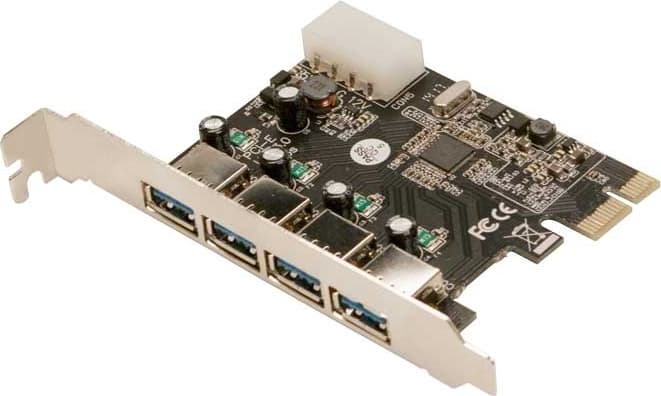 CARD adaptor LOGILINK, PCI-Express la 4 x USB3.0, "PC0057A"