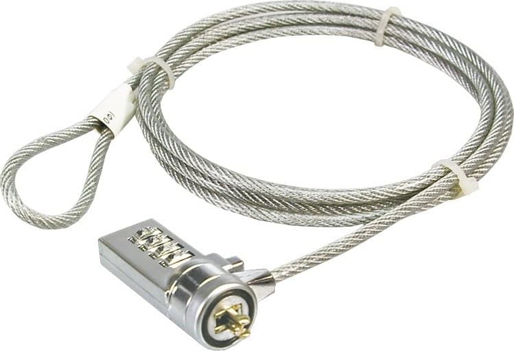 CABLU securitate LOGILINK pt. notebook, slot standard, cifru cu patru discuri, 1.5m, cablu otel, "NBS002"