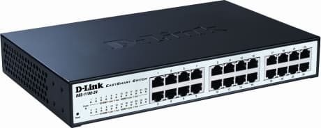 SWITCH D-LINK SMART 24 porturi Gigabit carcasa metalica, rackabil, "DGS-1100-24"