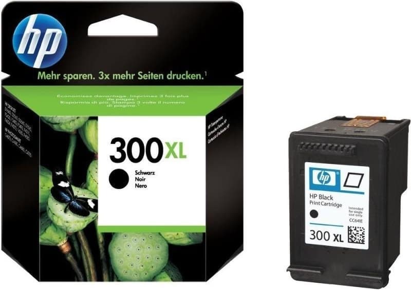 Cartus Cerneala Original HP Black, nr.300XL, pentru DJ D2530|2560|2660|5560|F2420|2480|4280|PS C4680|4780, "CC641EE"