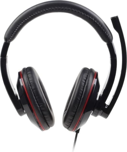 CASTI Gembird, cu fir, standard, utilizare multimedia, microfon pe brat, conectare prin Jack 3.5 mm x 2, negru, "MHS-001" — miniatură