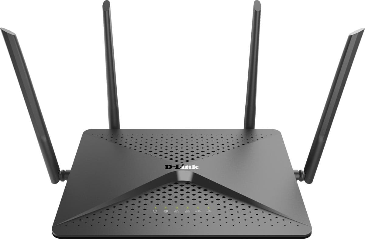 ROUTER D-LINK wireless 2600Mbps, 4 porturi Gigabit, 4 antene externe, Dual Band AC2600 (1733/800Mbps), AC SmartBeam, MU-MIMO, USB 3.0, black "DIR-882"