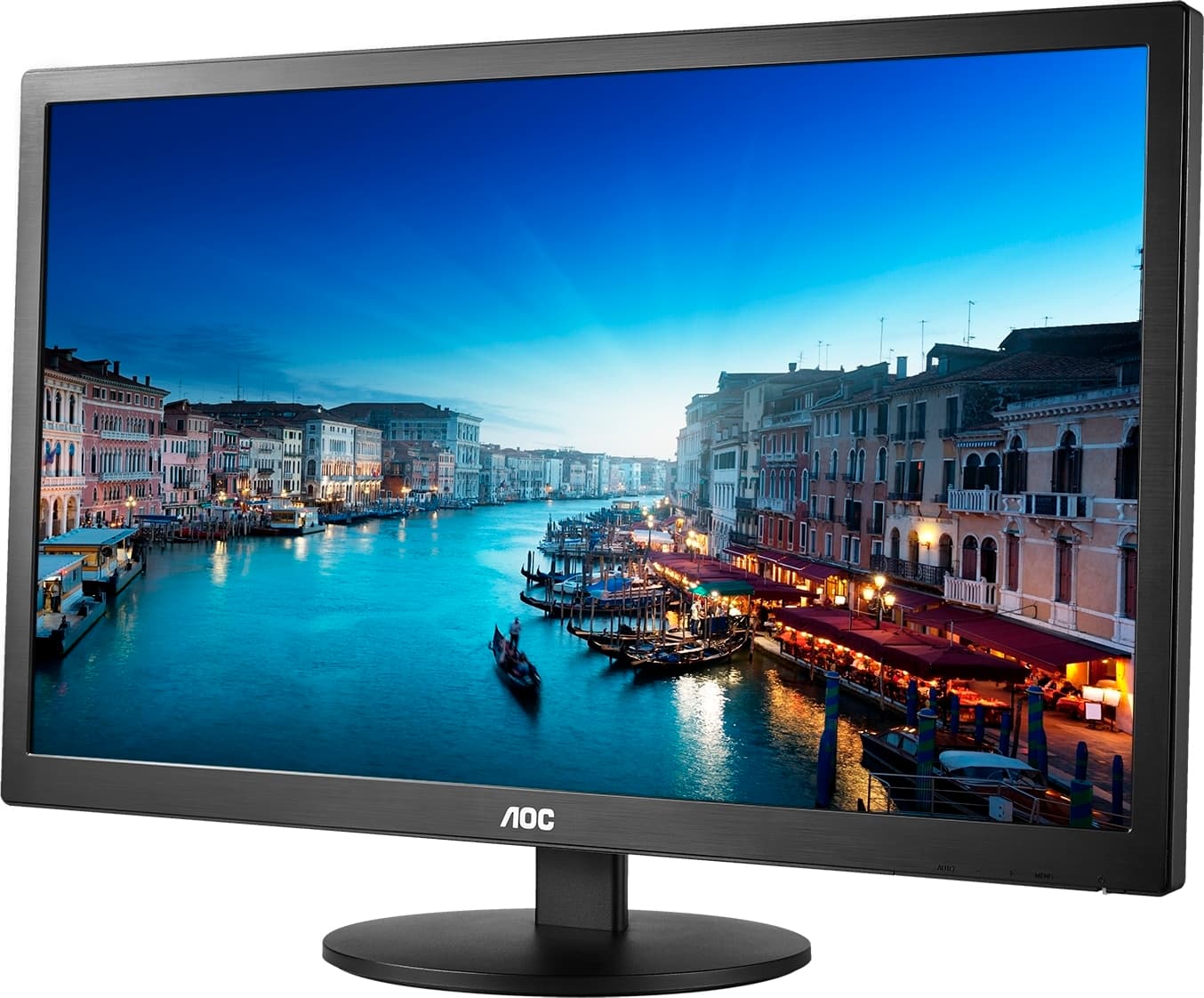 MONITOR AOC 19.5", home, office, TN, HD+ (1600 x 900), Wide, 200 cd/mp, 5 ms, VGA, "E2070SWN" — miniatură