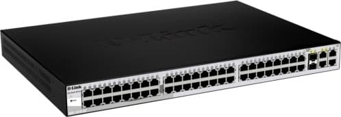 SWITCH D-LINK SMART 48 porturi 10/100Mbps + 2 porturi Gigabit + 2 porturi Combo SFP, carcasa metalica, rackabil, "DES-1210-52"