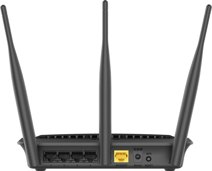 ROUTER D-LINK wireless 750Mbps, 4 porturi 10/100, 3 antene externe, Dual Band AC750 (433/300Mbps), "DIR-809" 45504921 — miniatură