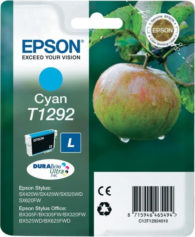 Cartus Cerneala Original Epson Cyan, T1292, pentru SX425W, "C13T12924011"