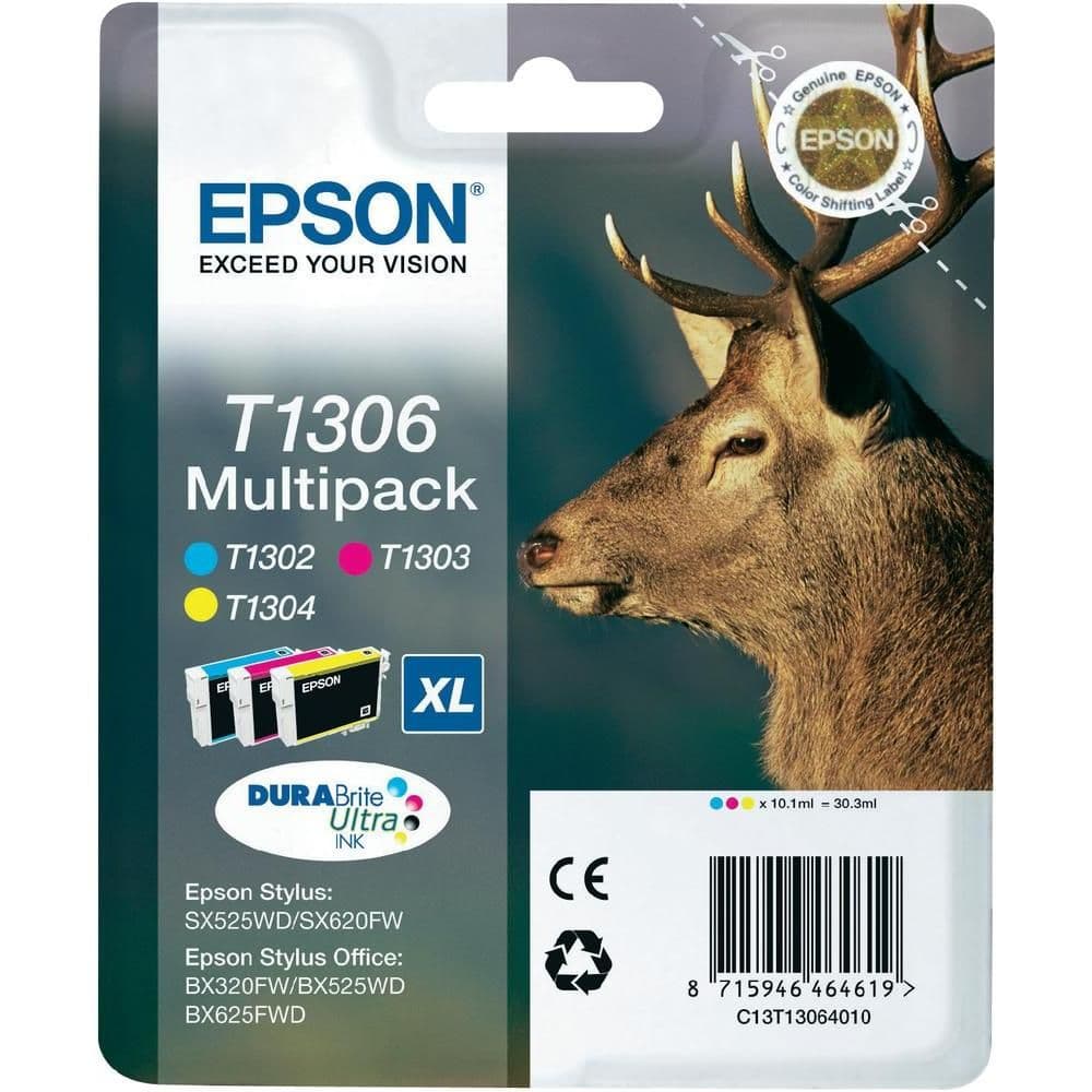 Combo-Pack Original Epson CMY, T13064010, pentru STYLUS SX525, "C13T13064010"