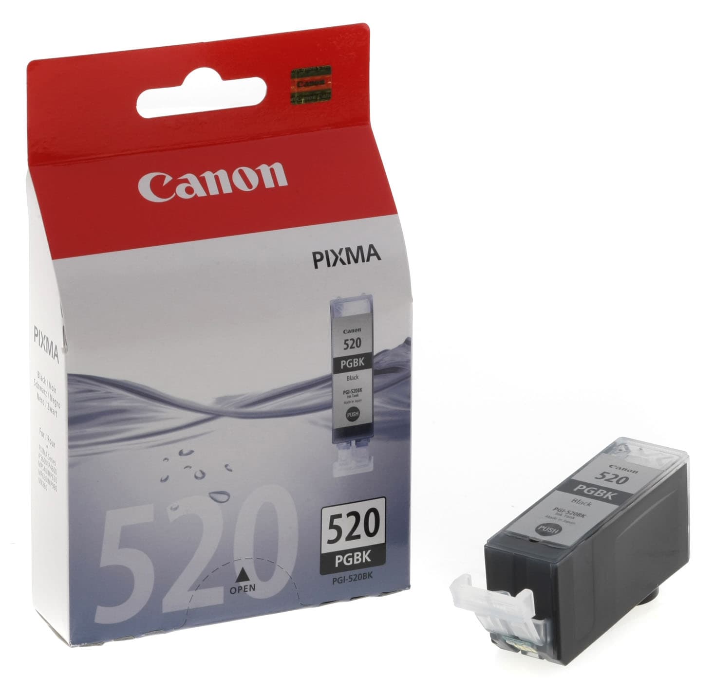 Cartus Cerneala Original Canon Black, PGI-520B2X, pentru Pixma IP3600|IP4600|IP4700|MP540|MP550|MP560|MP620|MP630|MP640|MP980|MP990|MX860|MX870, "BS2932B009AA"