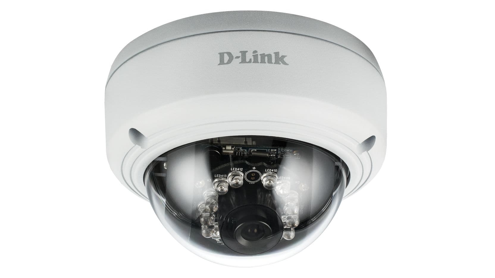 CAMERA IP D-Link, dome, pt. interior, dist. IR 10 m, tip lentila fixa 2.8 mm, 3 Mpx, cu fir, microfon nu, PoE da, carcasa metal, slot SD card nu, "DCS-4603"