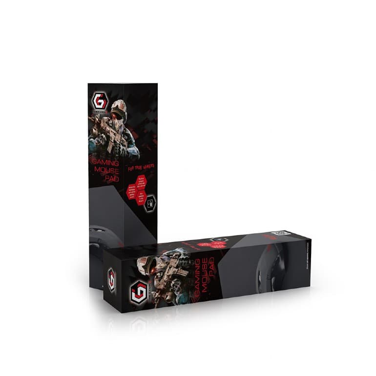 MousePAD GEMBIRD - gaming, cauciuc si material textil, 900 x 350 x 3 mm, negru, "MP-GAME-XL" — miniatură