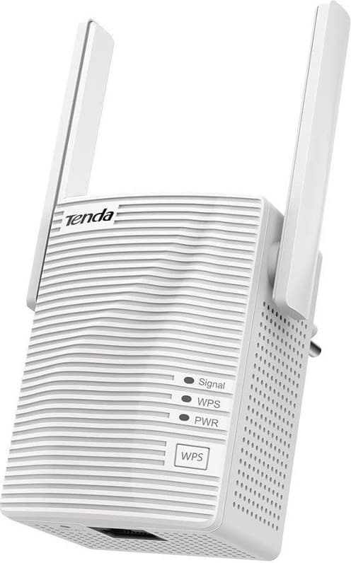 RANGE EXTENDER TENDA wireless, 1200 Mbps, 1 port 10/100 Mbps, antena externa x 2, dual band AC1200, 2.4 - 5 GHz, "A18"