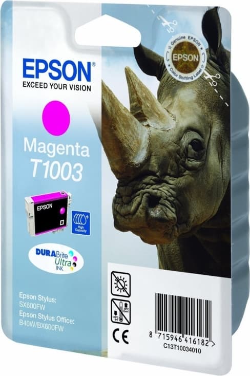 Cartus Cerneala Original Epson Magenta, T1003, pentru B40W|BX600|610FW, "C13T10034010"(RAPO)