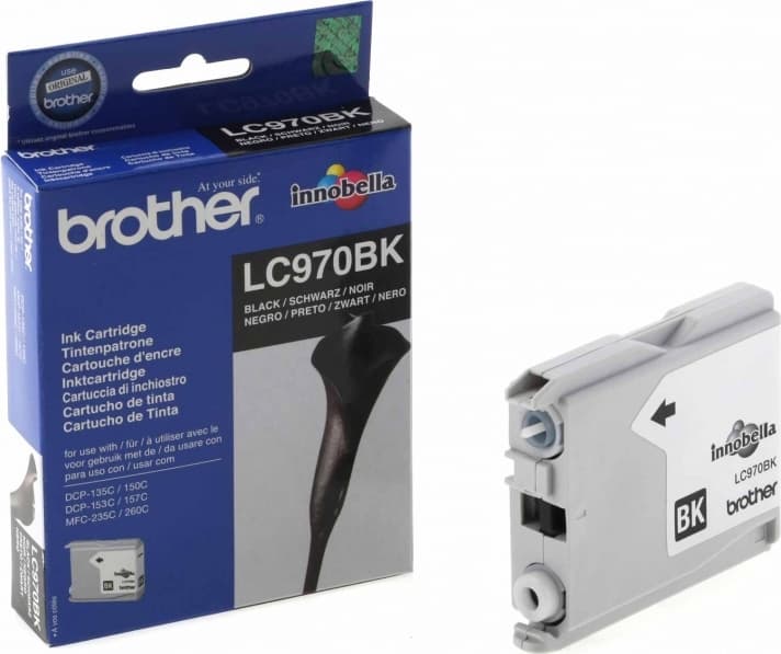 Cartus Cerneala Original Brother Black, LC970BK, pentru DCP-135C|150C|153C|157C|235C|260C|MFC-260C, 500, "LC970BK"