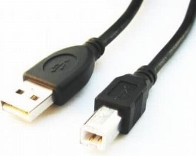 CABLU USB GEMBIRD pt. imprimanta, USB 2.0 (T) la USB 2.0 Type-B (T), 3m, conectori auriti, negru, "CCP-USB2-AMBM-10" / 45505978 — miniatură