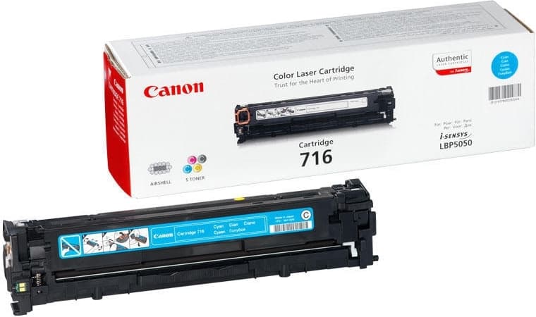 Toner Original Canon Cyan, CRG-716C, pentru LBP-5050|MF-8030|MF-8040|MF-8050|MF-8080, 1.5K, "CR1979B002AA"