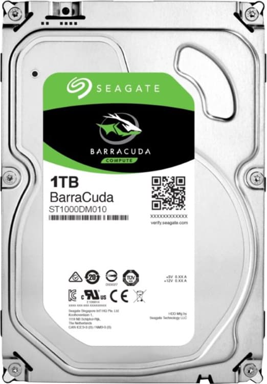 HDD SEAGATE 1 TB, Barracuda, 7.200 rpm, buffer 64 MB, pt. desktop PC, "ST1000DM010"