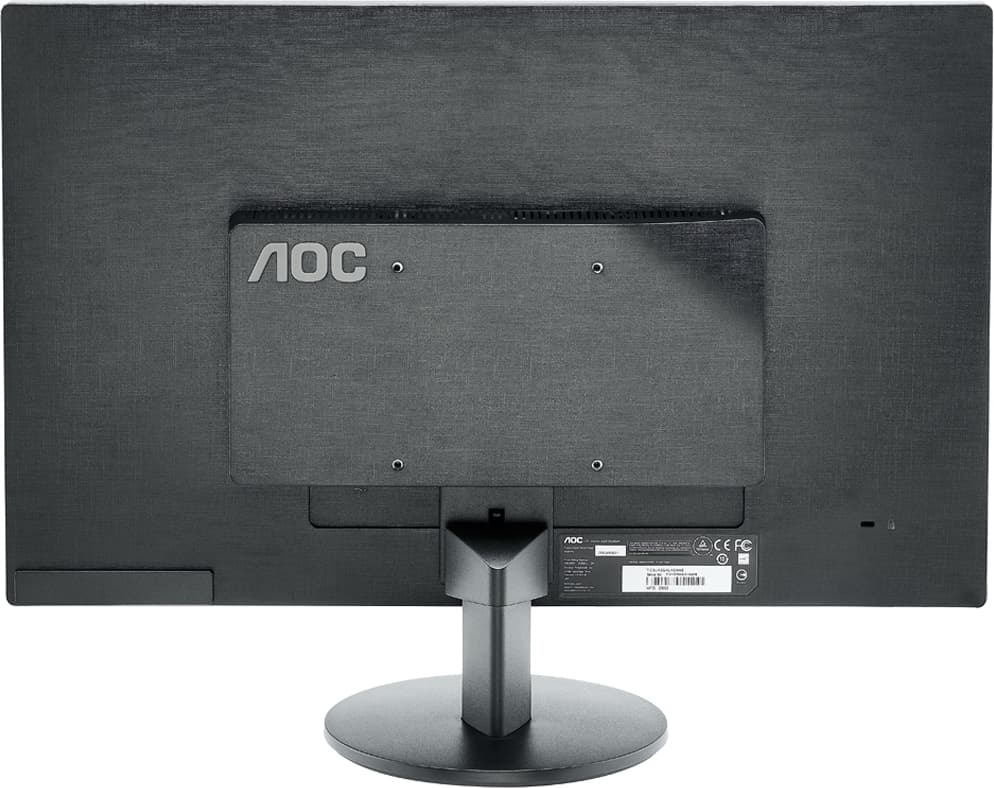 MONITOR AOC 23.6", home, office, TN, Full HD (1920 x 1080), Wide, 250 cd/mp, 5 ms, VGA, HDMI x 2, "E2470SWHE" — miniatură