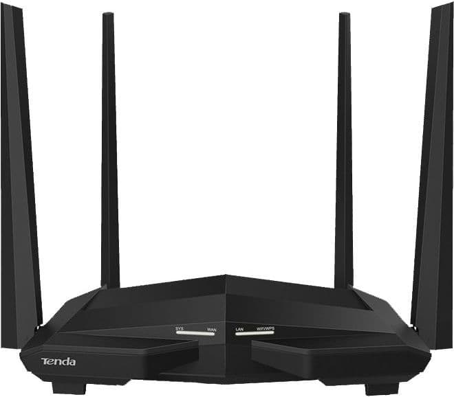 ROUTER Tenda wireless 1200Mbps, 1 x WAN Gigabit, 3 x LAN Gigabit, 4 antene externe, Dual Band AC1200 "AC10"